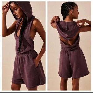 NWOT Free People Hooded Romper